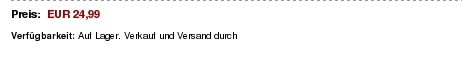 Fremdanbieter verkauft über Amazon Fremdanbieter verkauft über Amazon